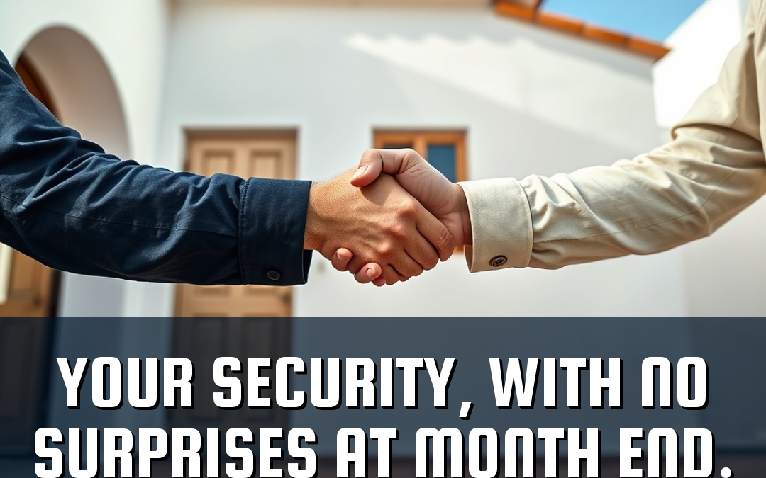 Your security, with no surprises at month end